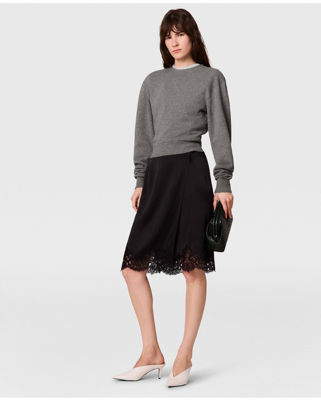 Stella McCartney Gray Cashmere Knit Sweater