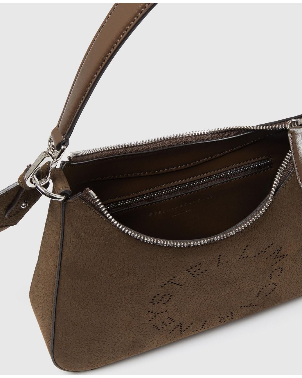 Stella McCartney Brown Logo Crossbody Shoulder Bag