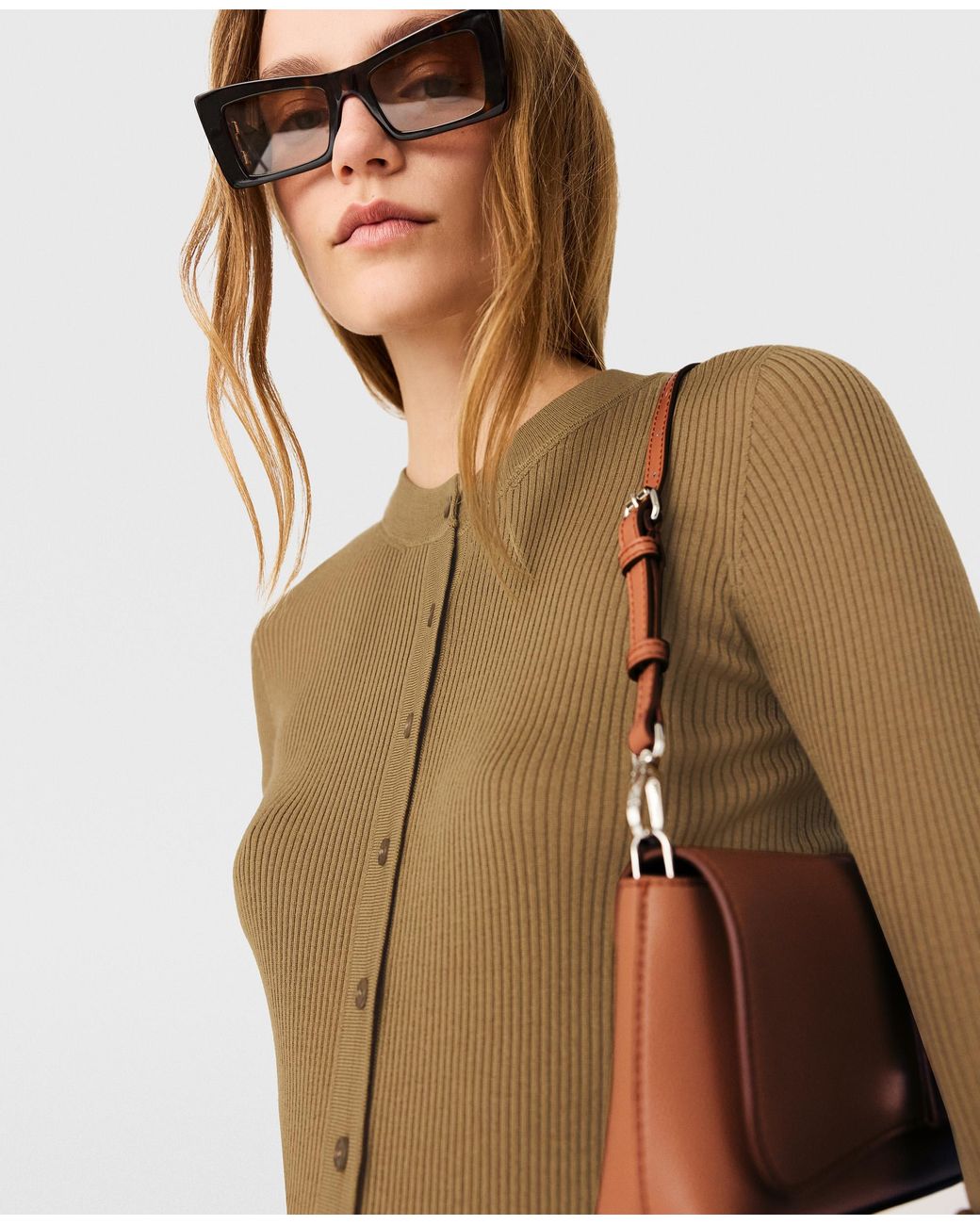 Stella McCartney Green Crewneck Light Knit Cardigan