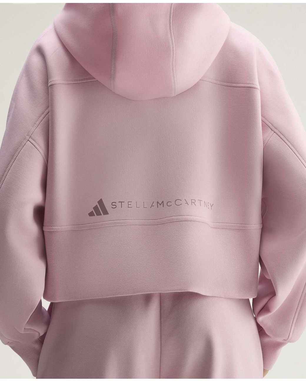 Stella McCartney Pink Adidas By Sportswear Cropped Hoodie