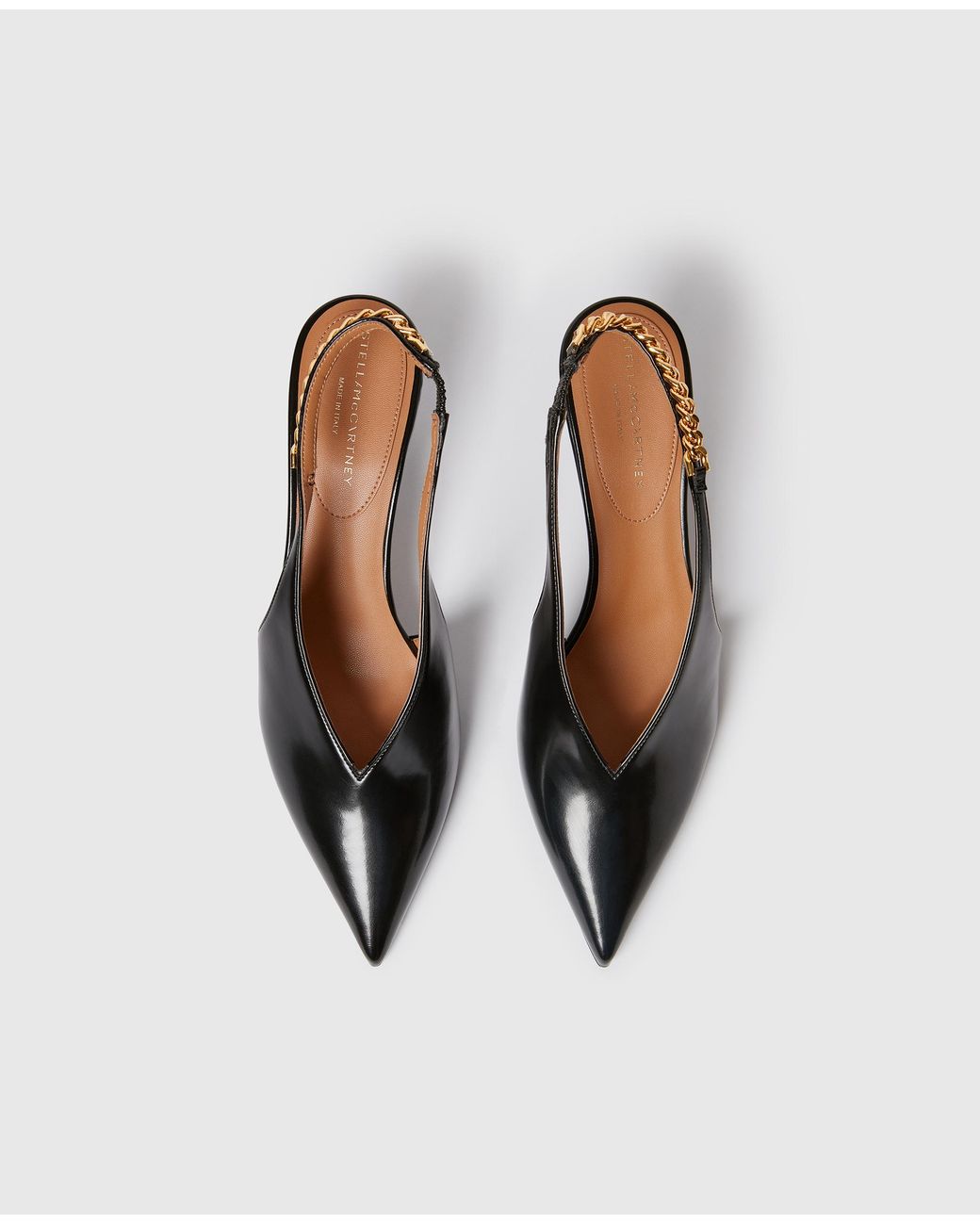 Stella McCartney Natural Falabella Slingback Shoes