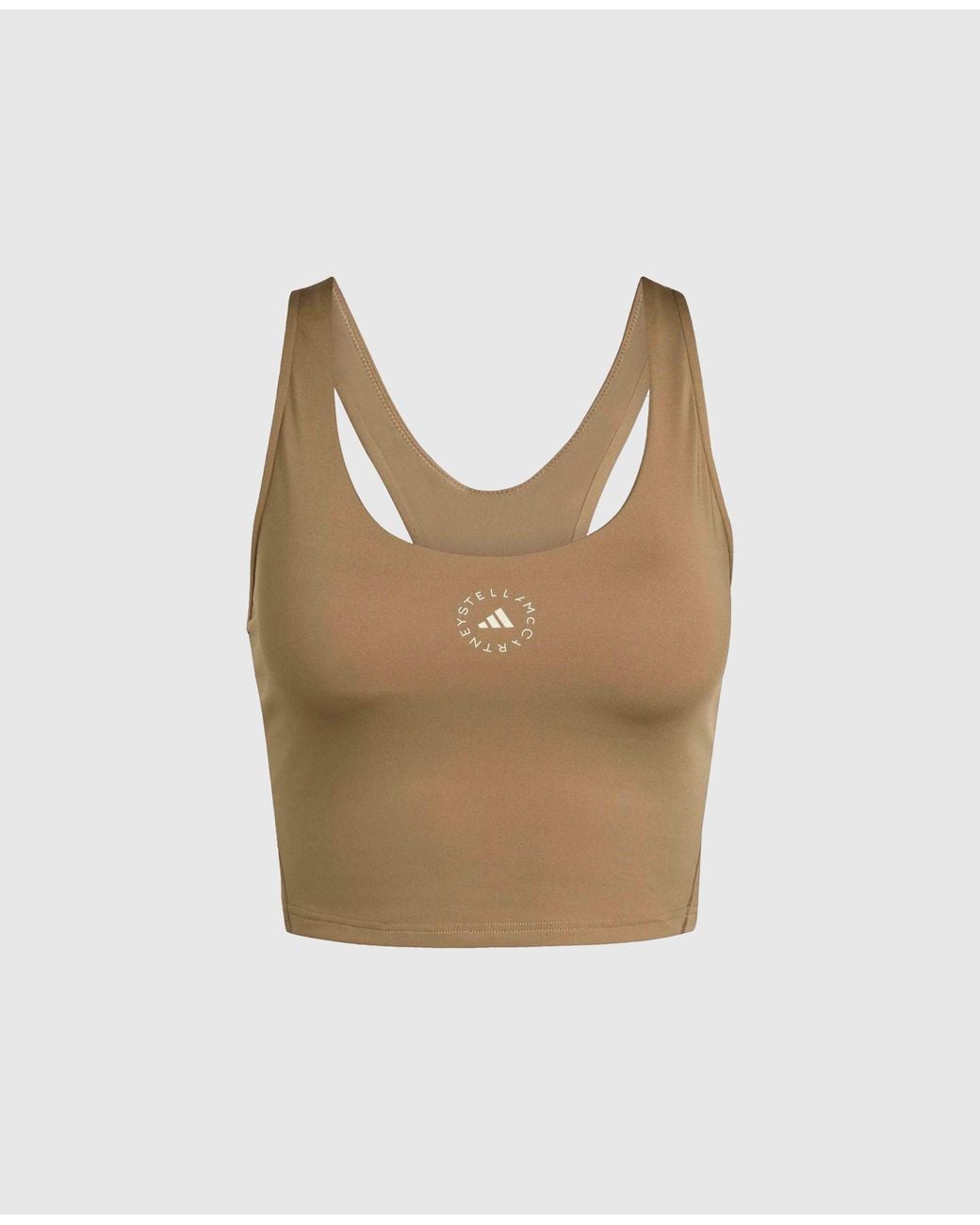 Stella McCartney Natural Truestrength Yoga Cropped Tank