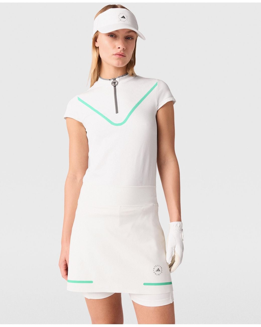 Stella McCartney White Truenature Golf Skort