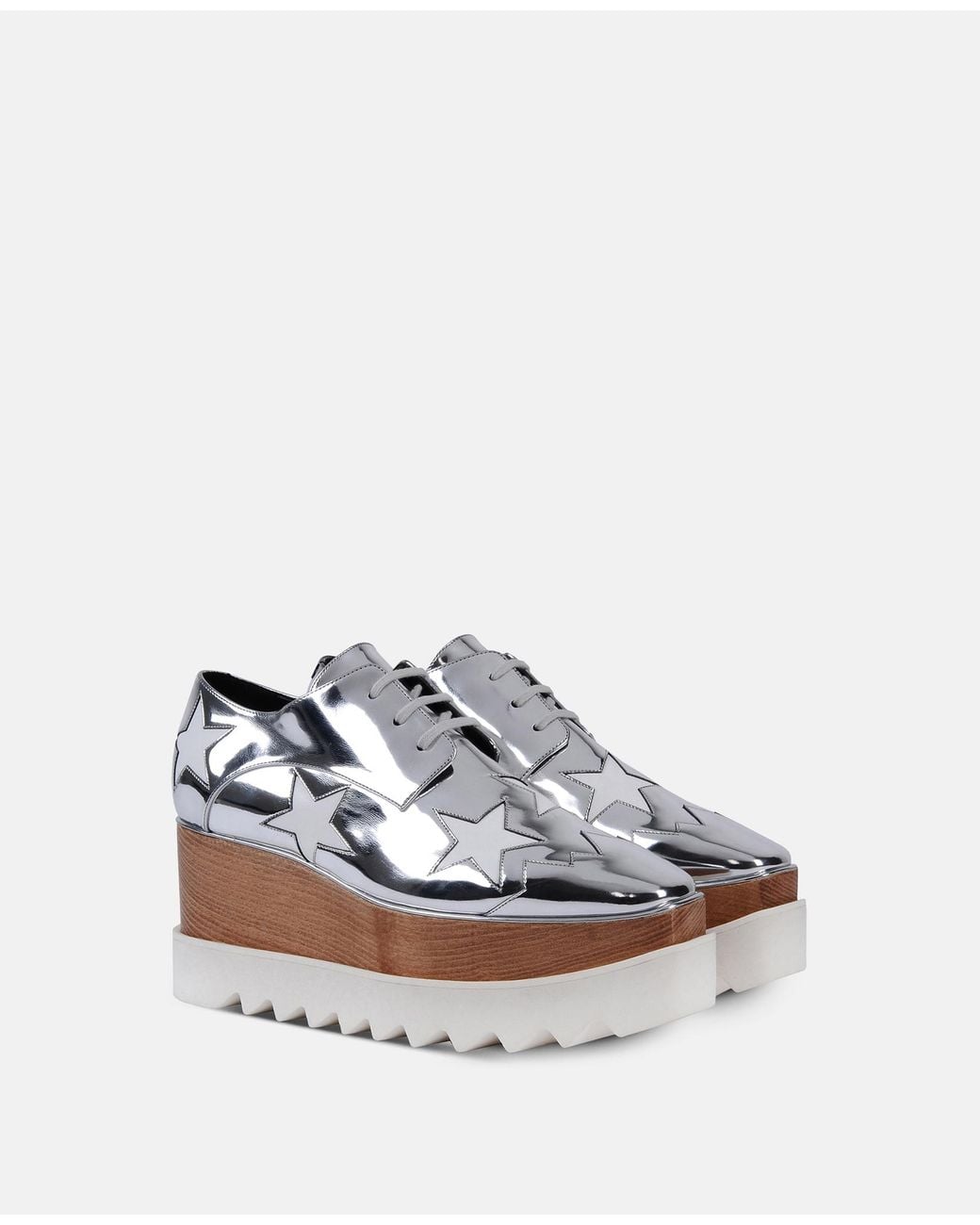 Stella McCartney White Elyse Platforms
