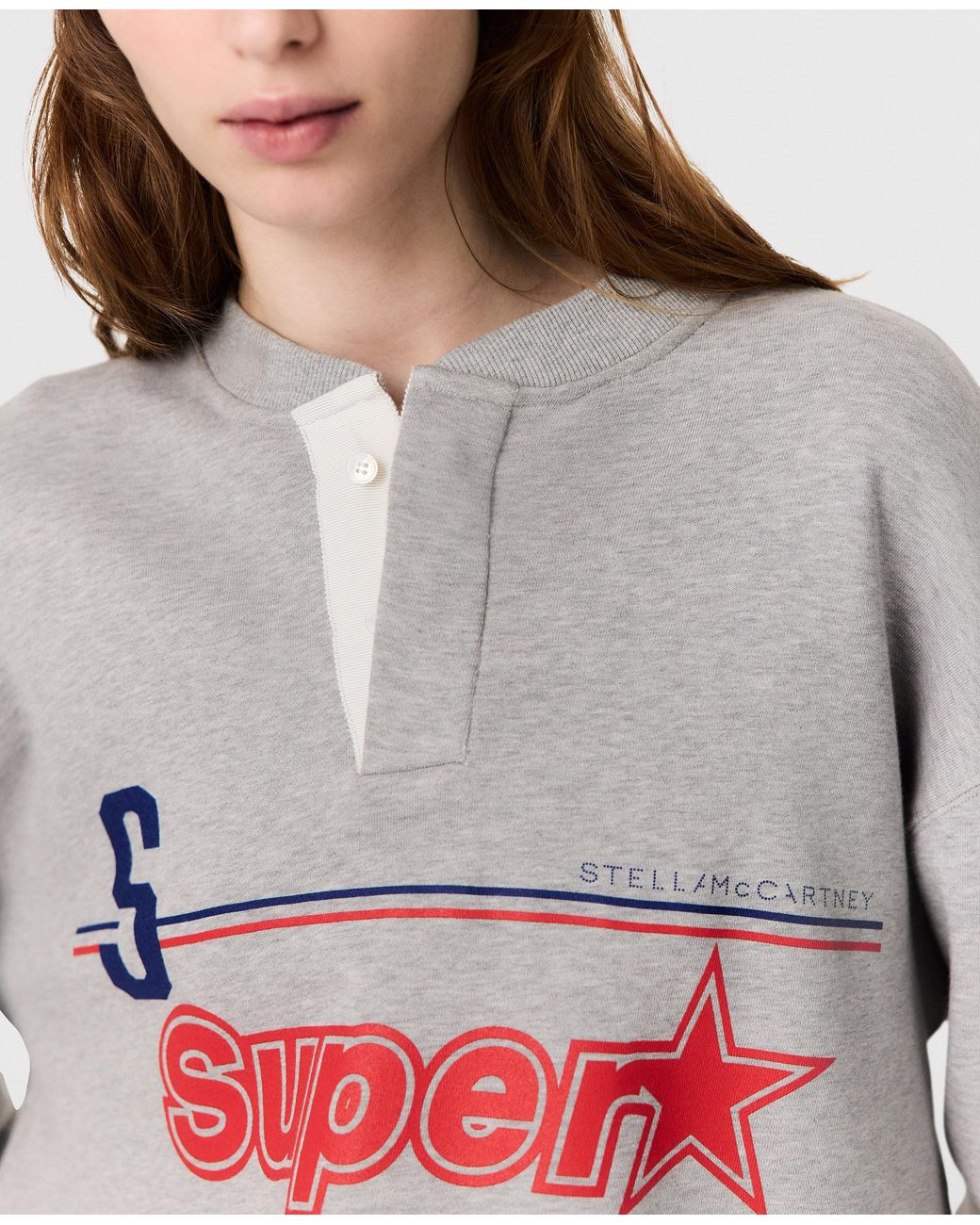Stella McCartney Gray Superstar Cotton Sweatshirt