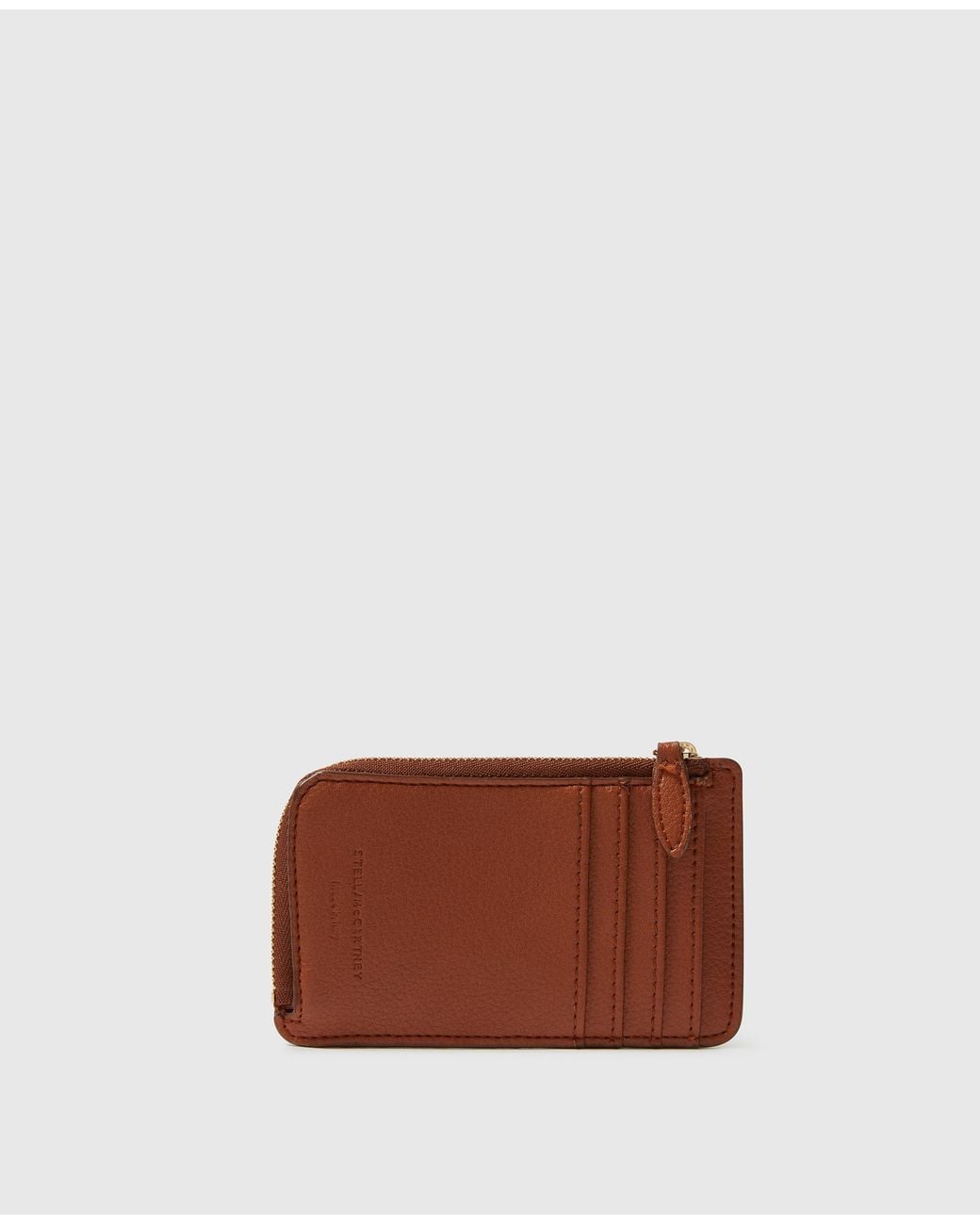 Stella McCartney Brown Ryder Zip Cardholder