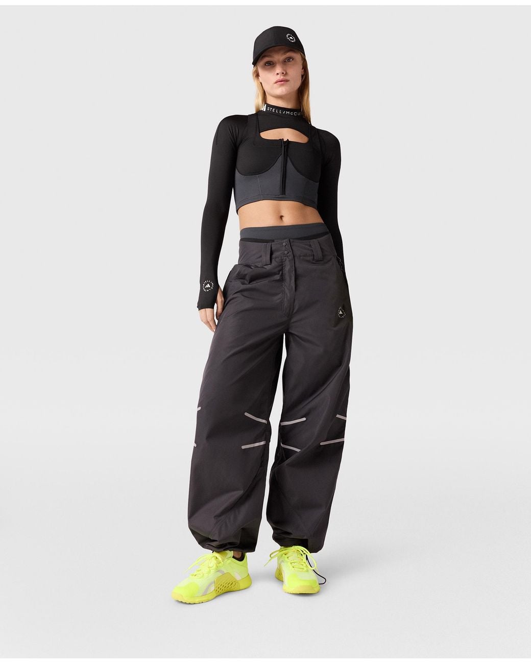 Stella McCartney Gray Truelife Woven Trackpants