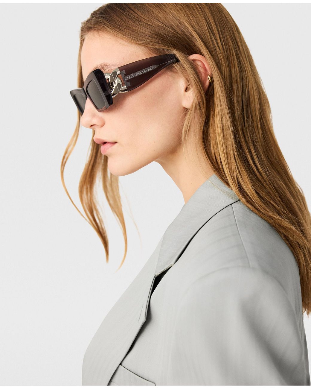 Stella McCartney Gray Single-breasted Boyfriend Blazer