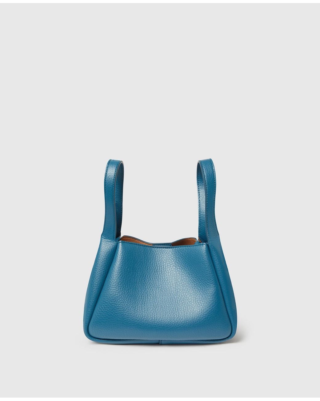Stella McCartney Blue Logo Double Top Handle Crossbody Bag
