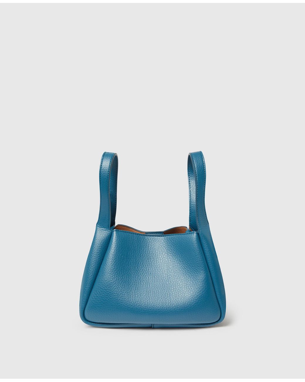 Stella McCartney Blue Logo Double Top Handle Crossbody Bag