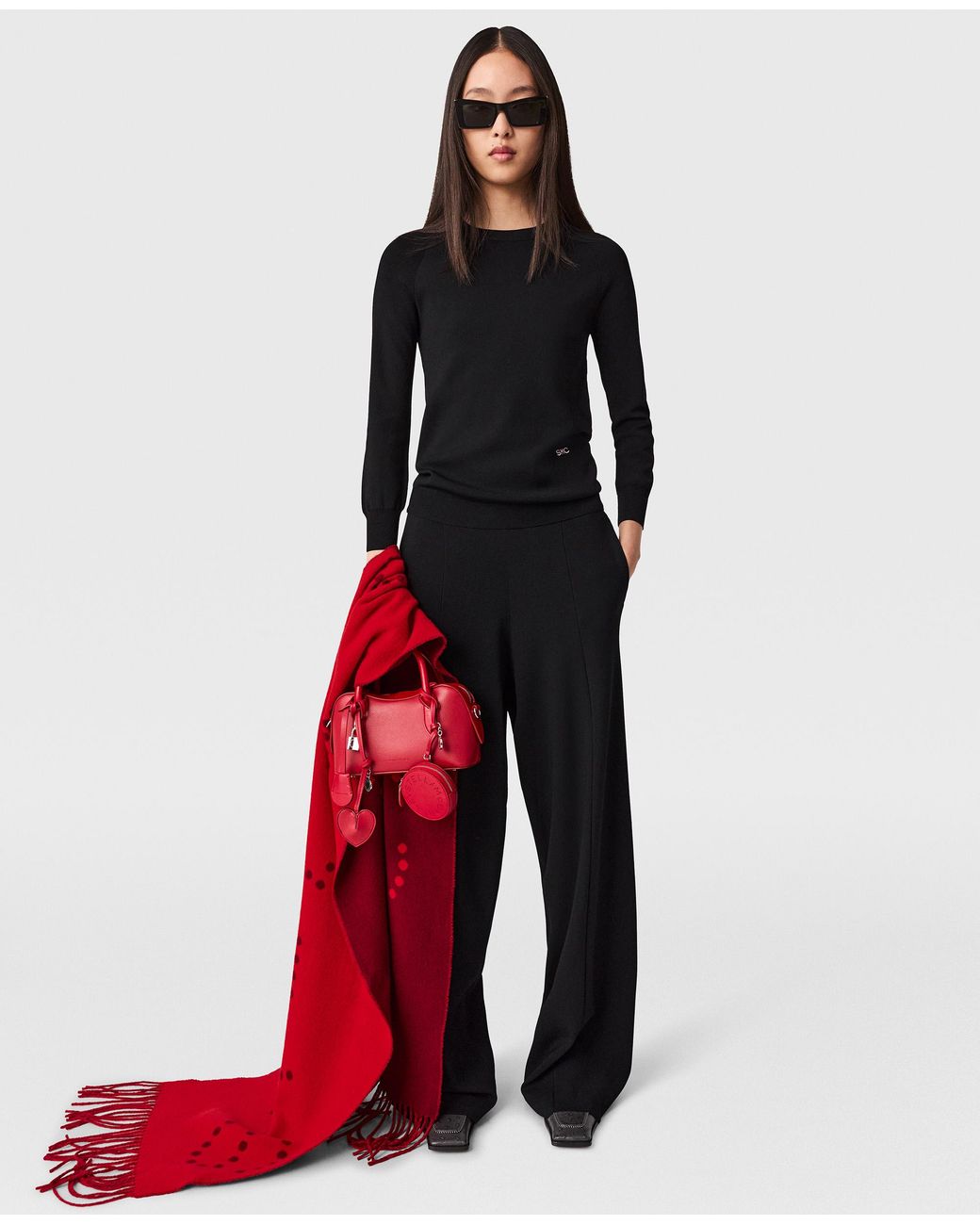 Stella McCartney Black Long-sleeve Compact Knit Top
