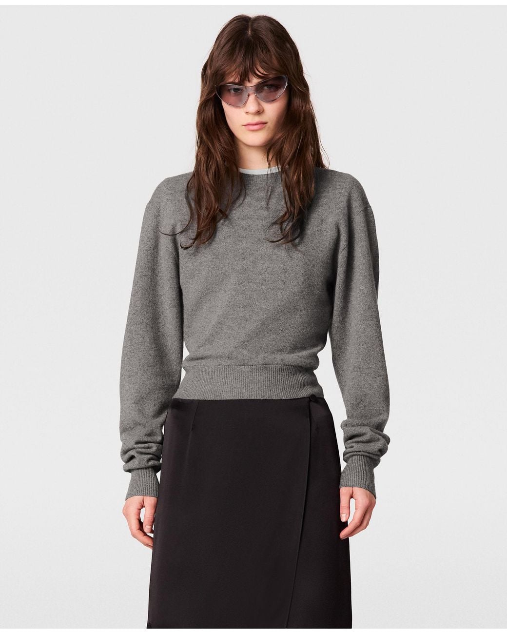 Stella McCartney Gray Cashmere Knit Sweater