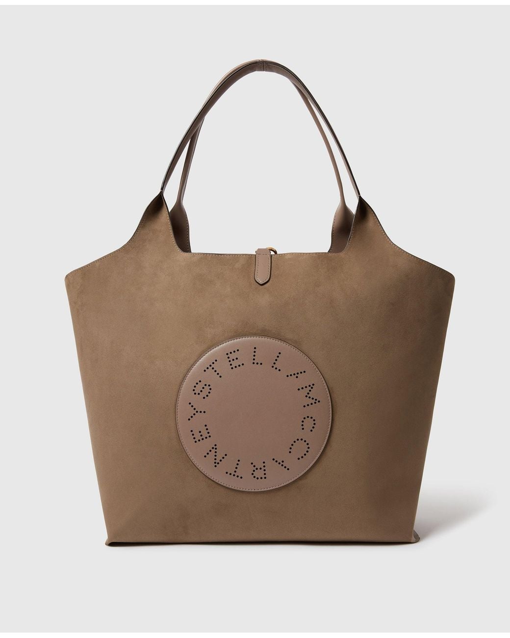 Stella McCartney Brown Logo Reversible Tote Bag