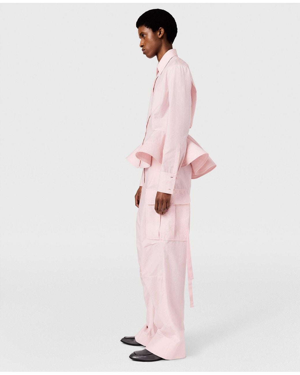 Stella McCartney Pink Cargo Cotton Trousers