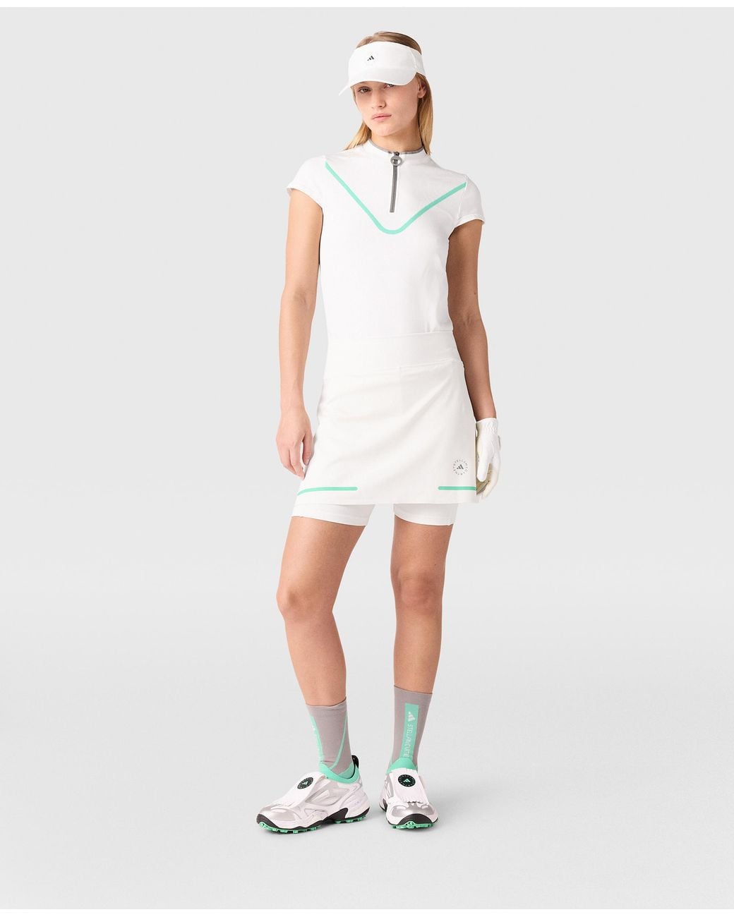 Stella McCartney White Truenature Golf Skort