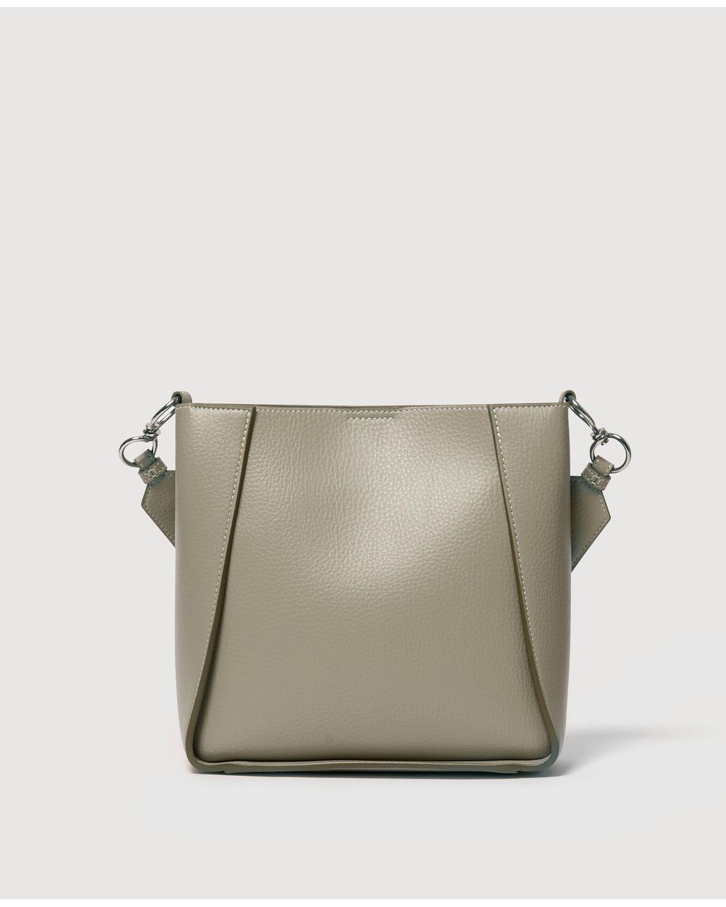 Stella McCartney Natural Logo Square Crossbody Bag