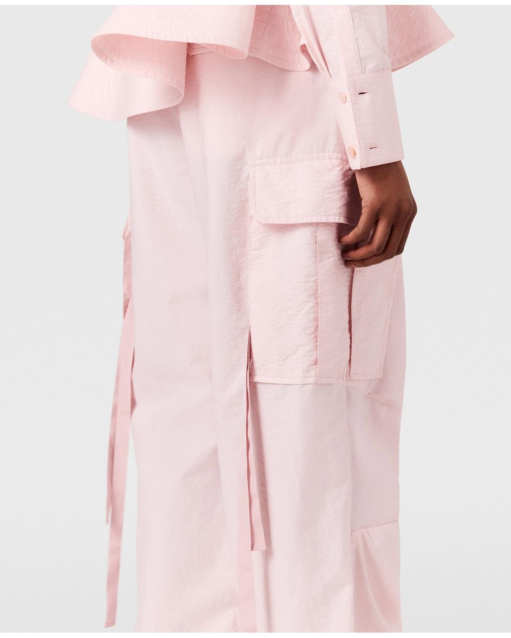 Stella McCartney Pink Cargo Cotton Trousers