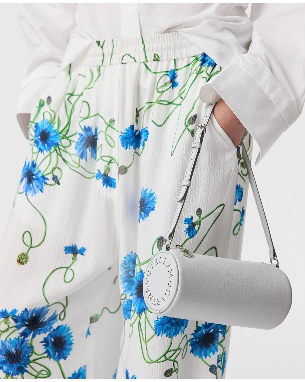 Stella McCartney White Logo Bracelet Pouch