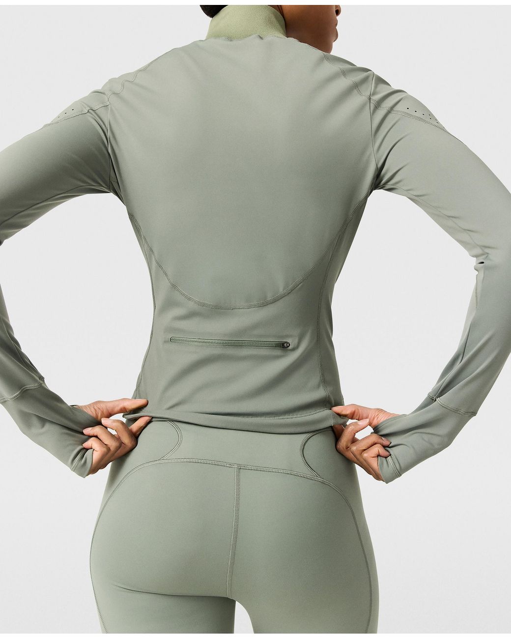 Stella McCartney Green Truepurpose Long-sleeve Training Midlayer