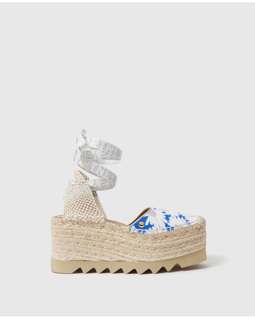 Stella McCartney Natural Espadrilles Gaia À Marguerites Imprimées
