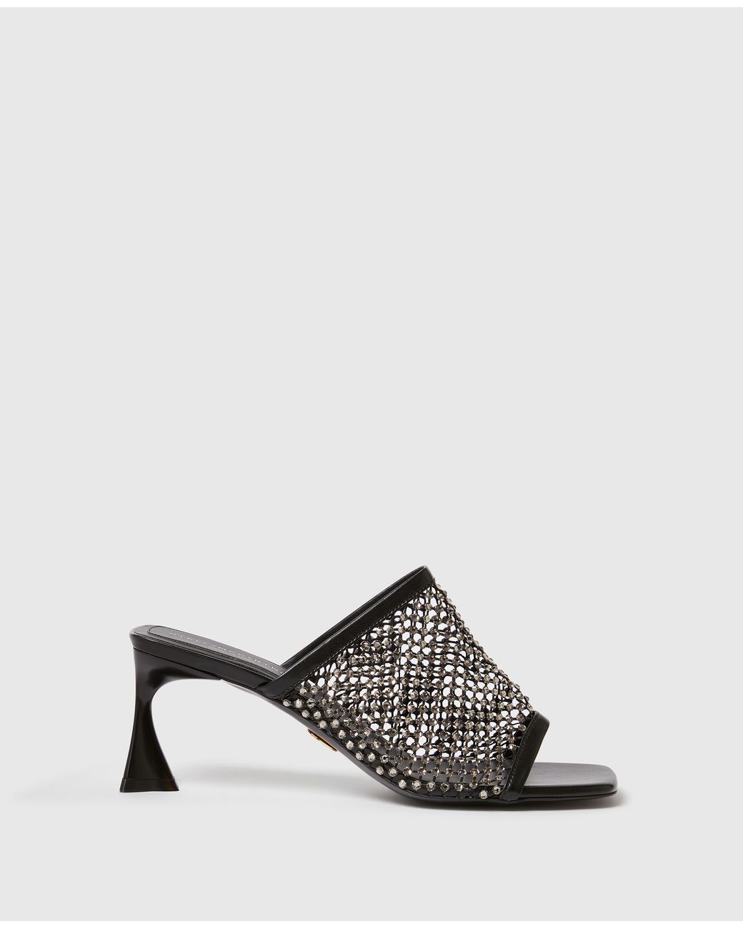 Stella McCartney White Crystal Mesh Mules