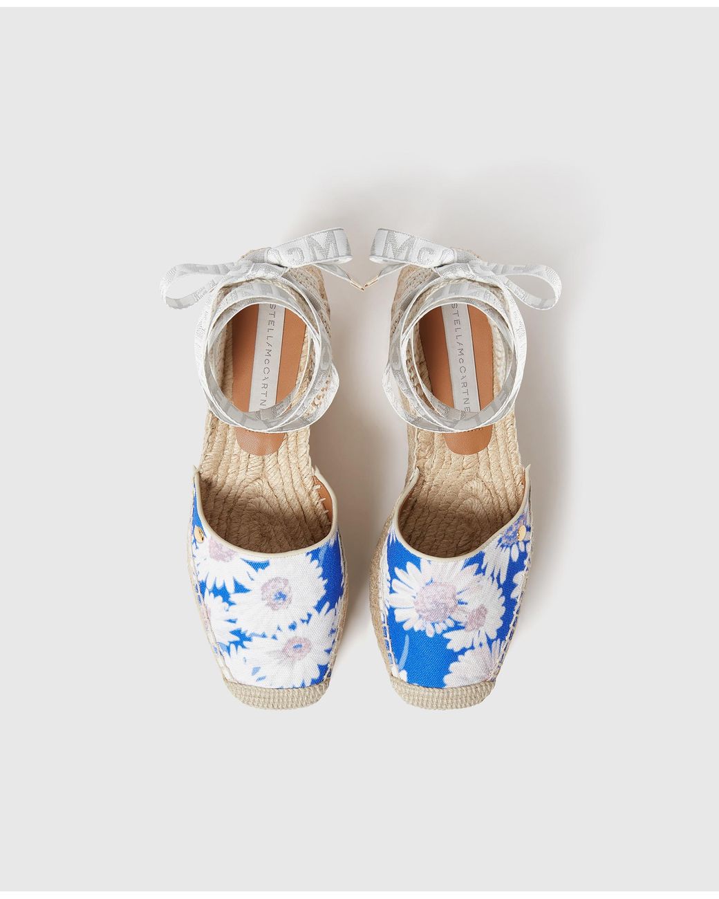 Stella McCartney Natural Espadrilles Gaia À Marguerites Imprimées