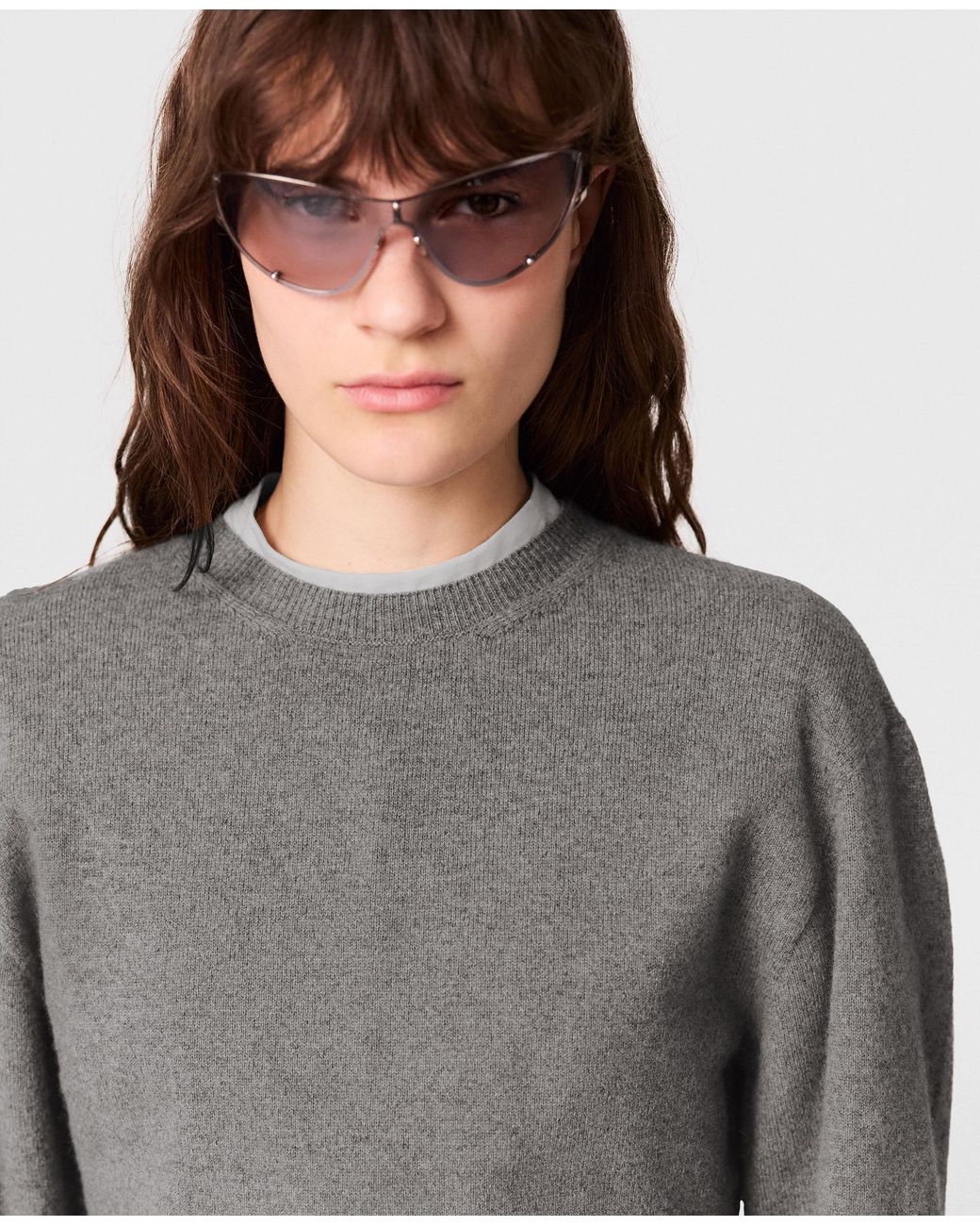Stella McCartney Gray Cashmere Knit Sweater