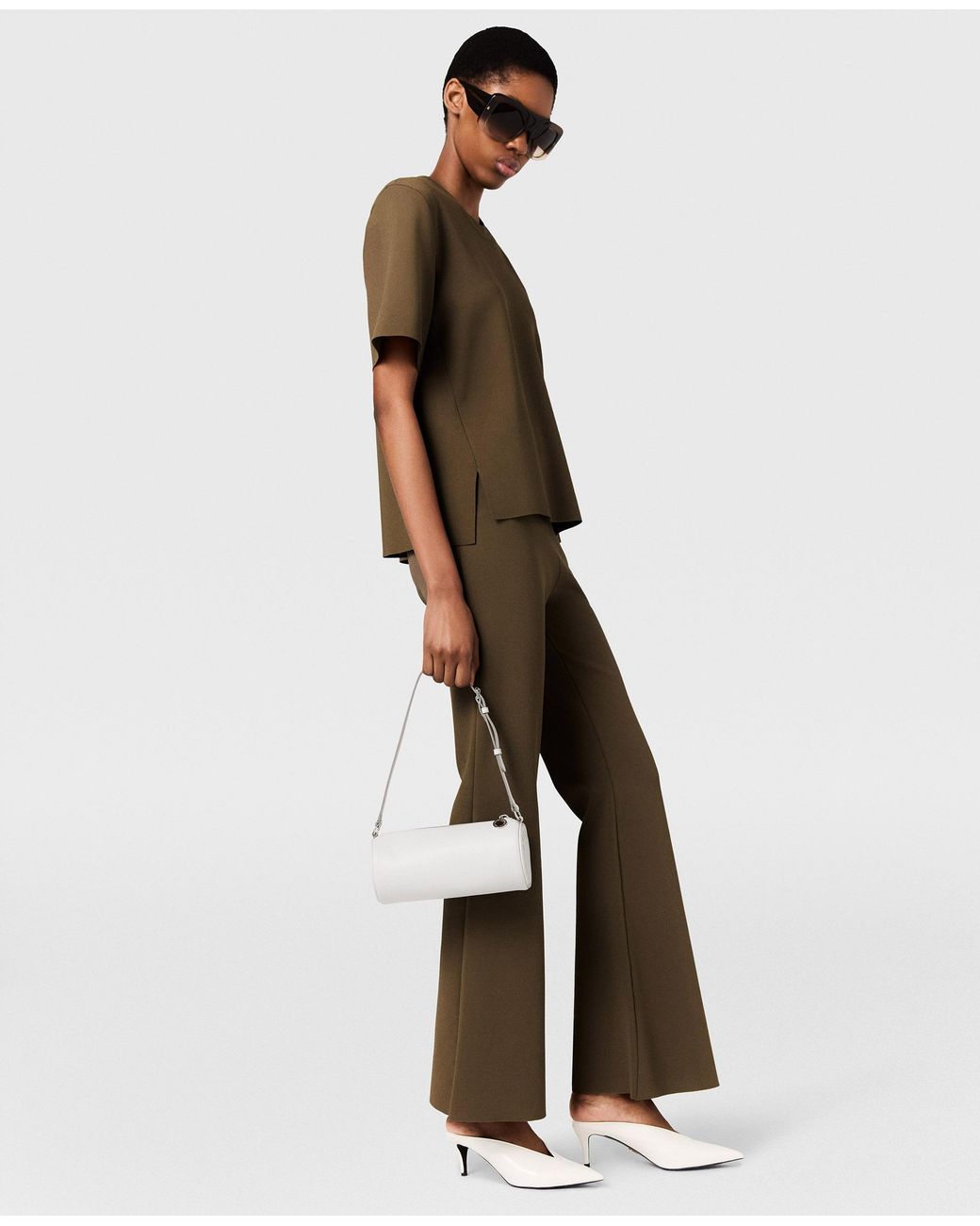 Stella McCartney Green Compact Knit Trousers
