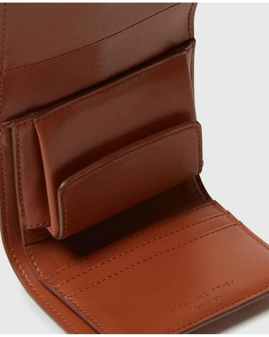 Stella McCartney Brown Ryder Tri-fold Wallet