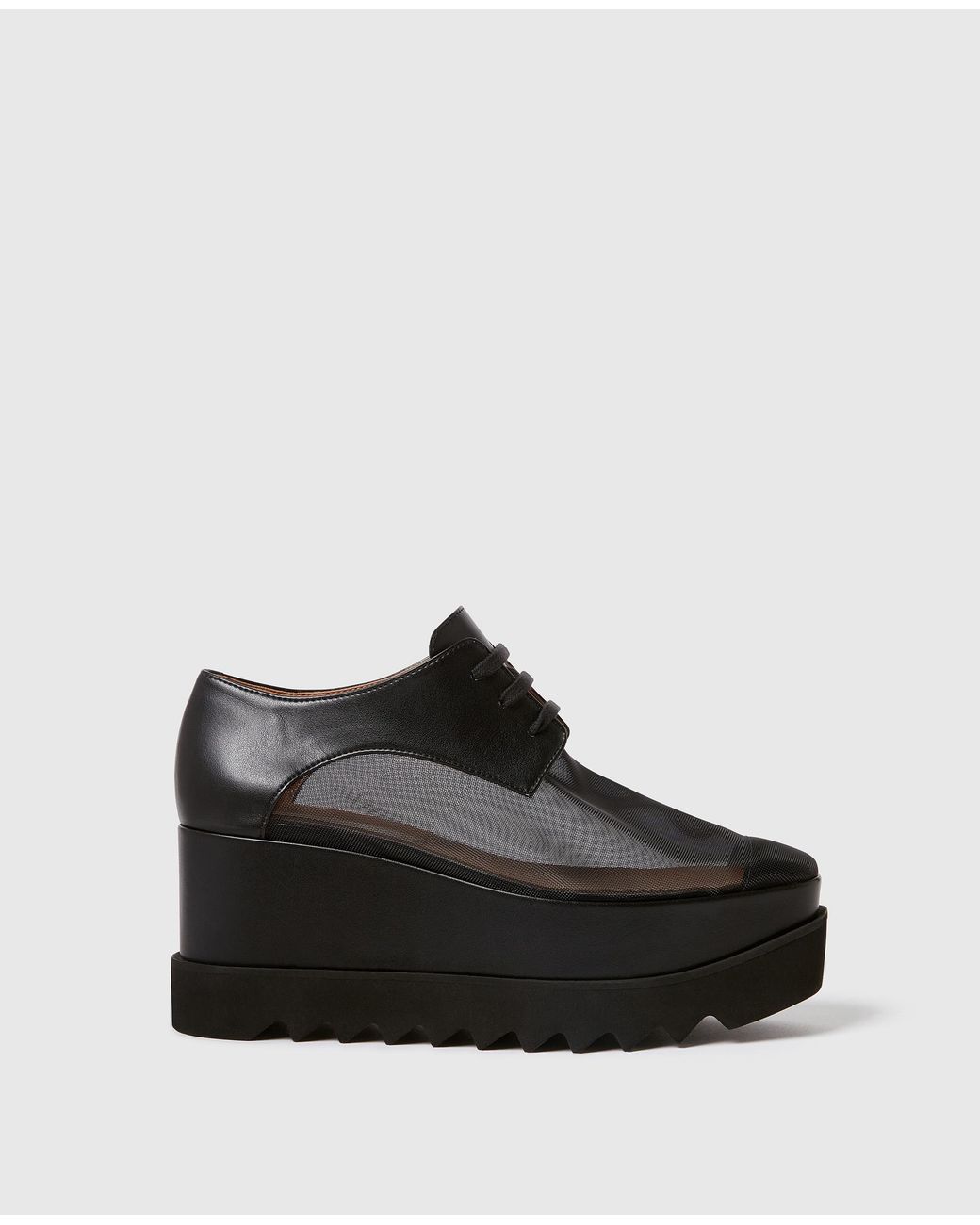 Stella McCartney Black Elyse Mesh Platform Shoes