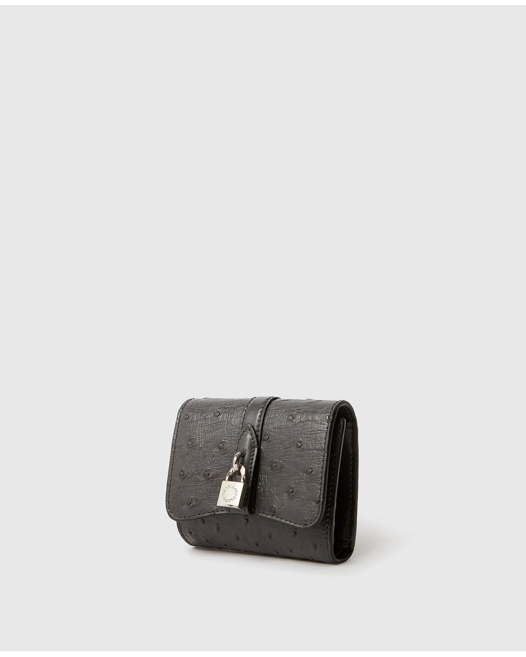 Stella McCartney White Ryder Ostrich Bi-Fold Wallet