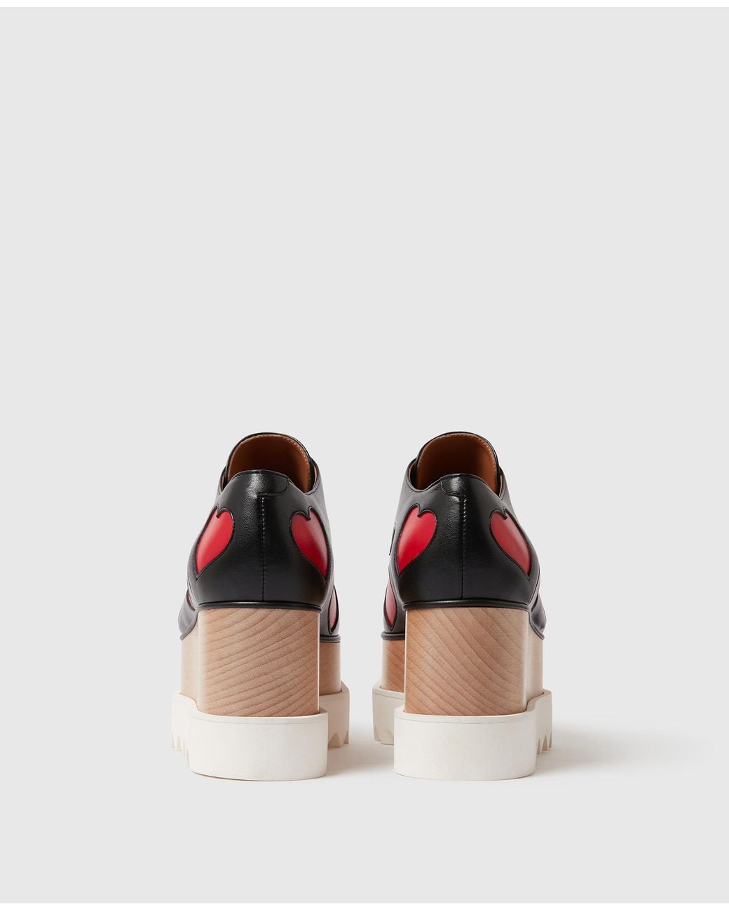 Stella McCartney Multicolor Heart Print Elyse Platforms
