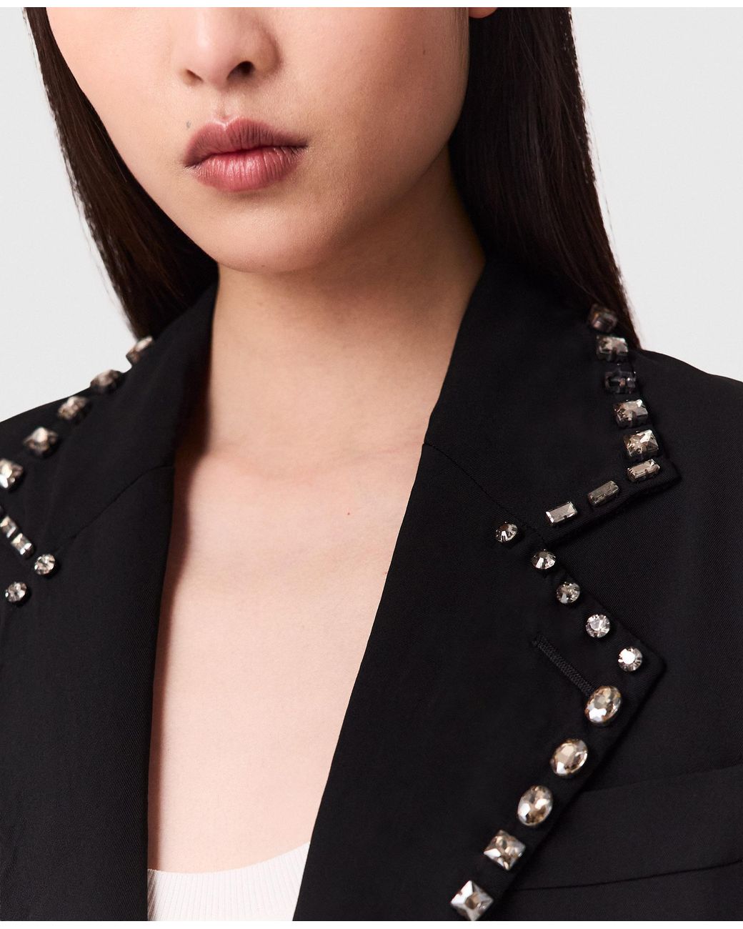 Stella McCartney Black Embellished Wool Blazer