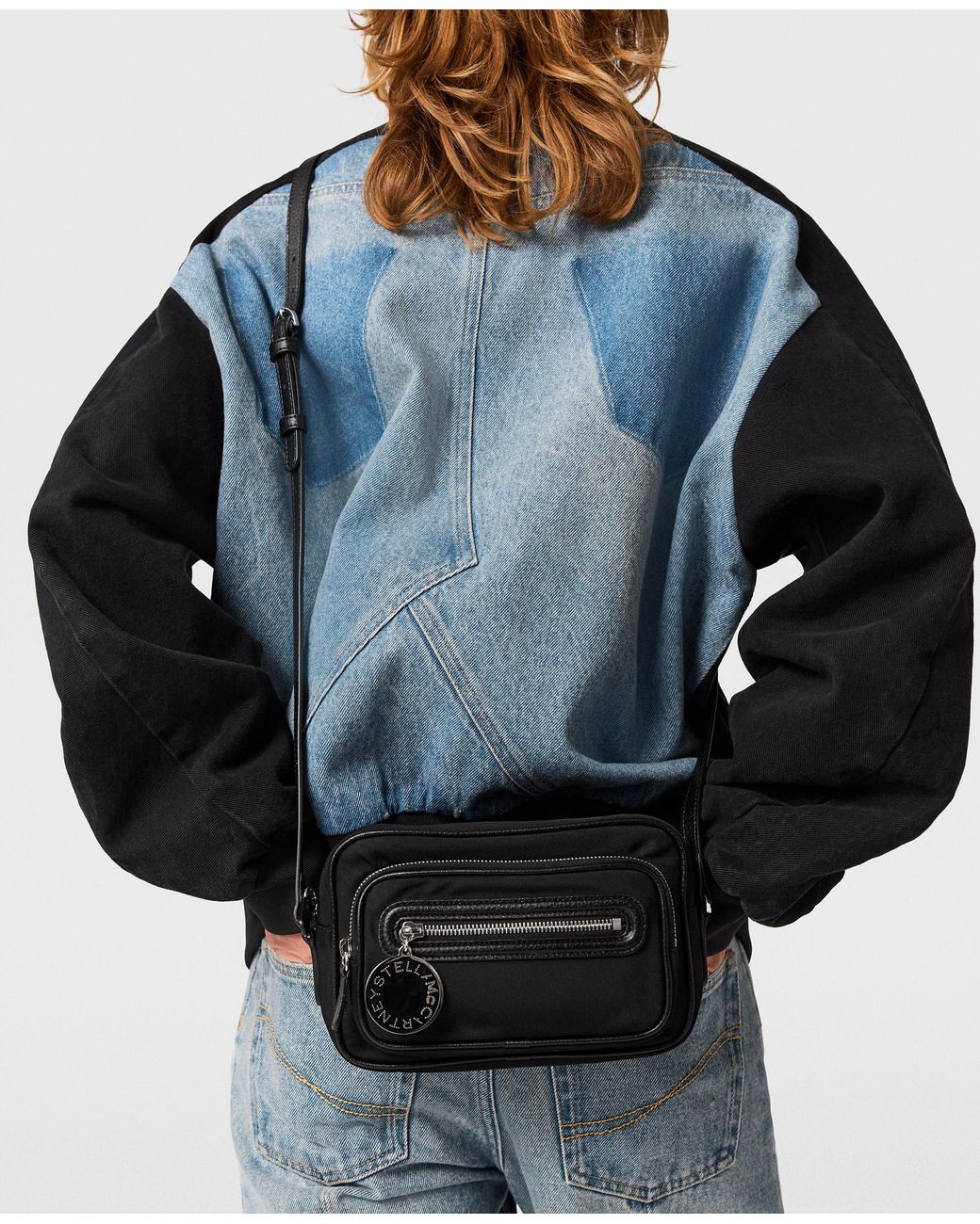 Stella McCartney Black Dartmoor Econyl Crossbody Camera Bag