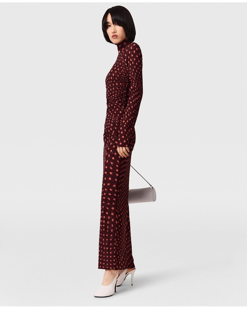 Stella McCartney Multicolor Polka Dot Mesh Long Dress