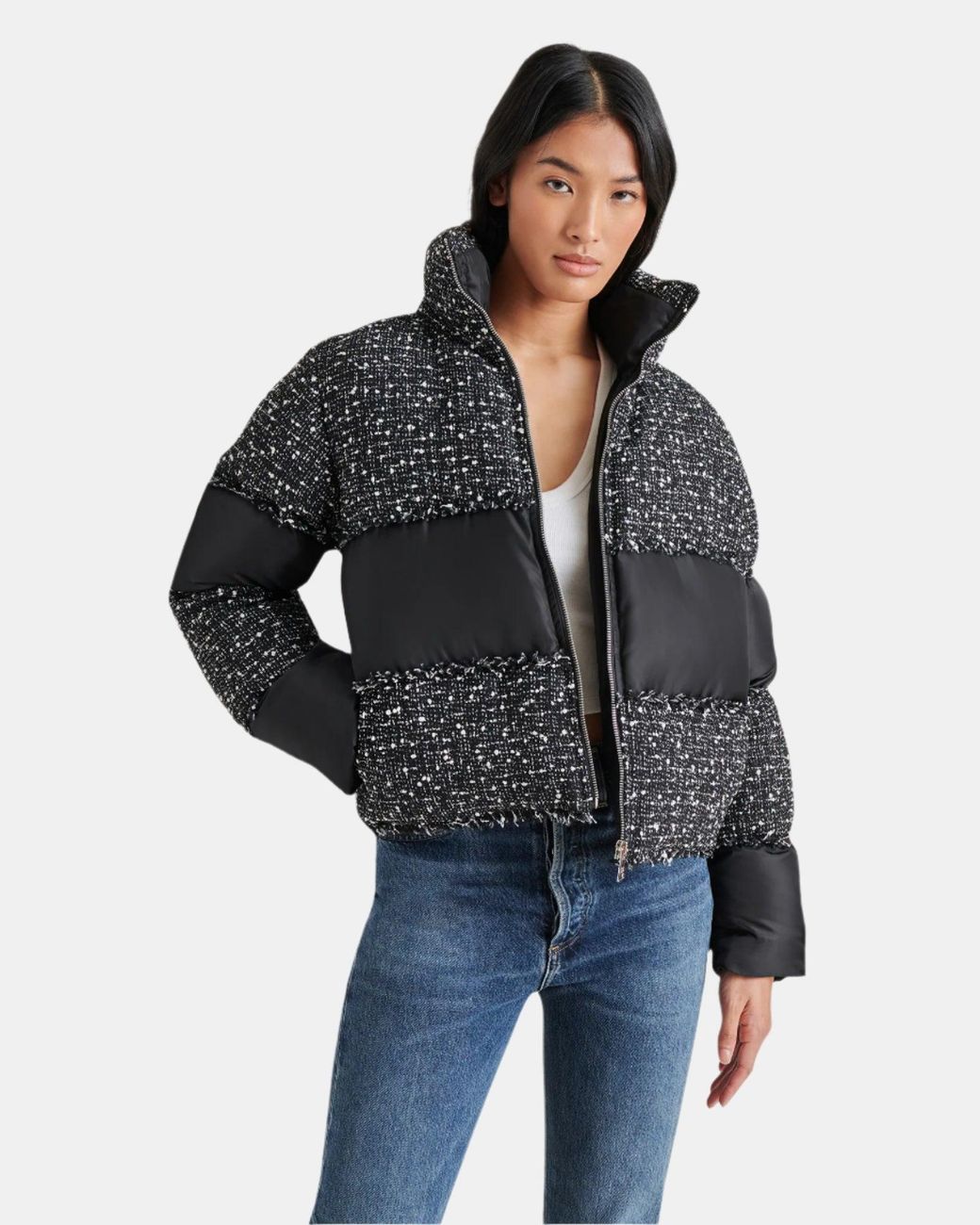 Steve Madden Black Snow Drop Jacket