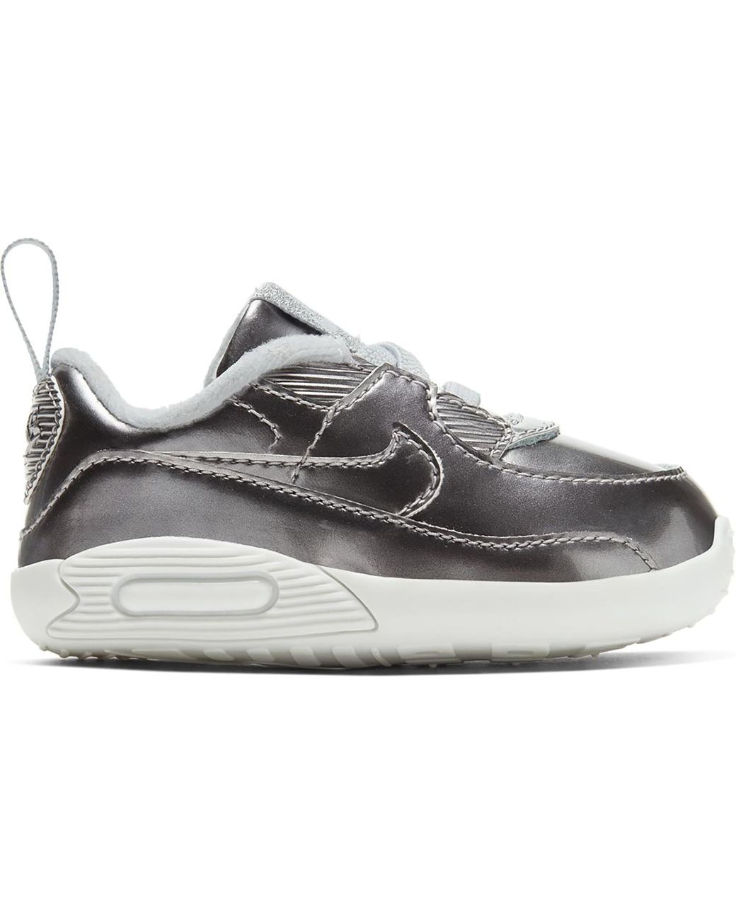 shiny silver nike air max