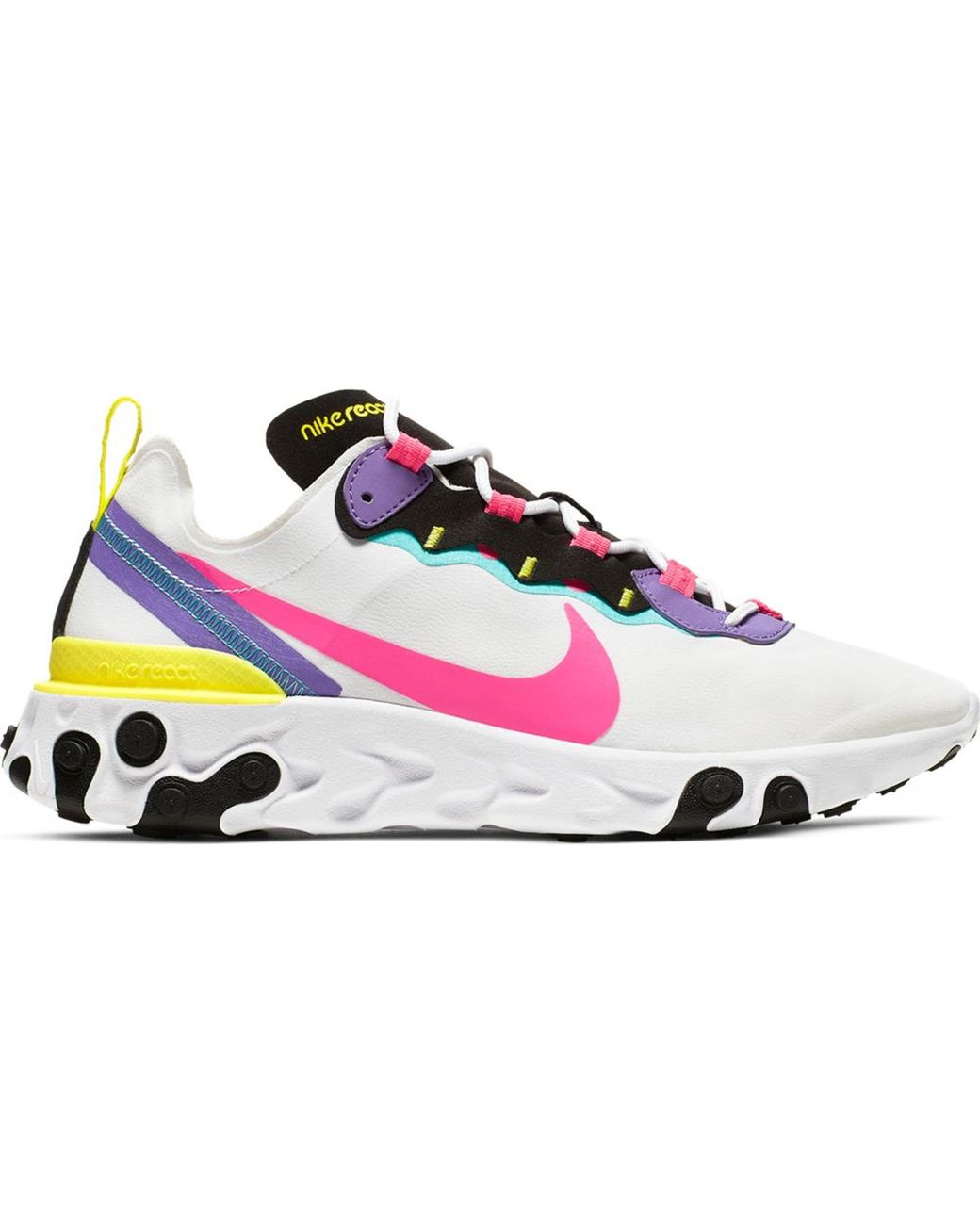 Nike React Element 55 White Psychic Purple Hyper Pink for Men - Lyst