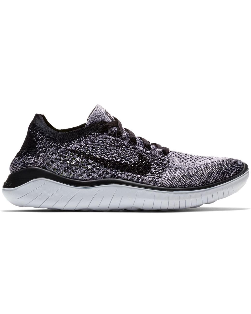 nike free rn 2018 women's black and white