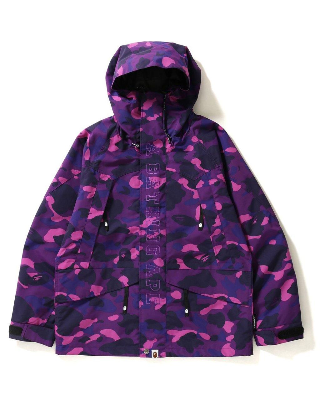 A Bathing Ape Color Camo Snowboard Jacket Jacket in Purple for Men Lyst