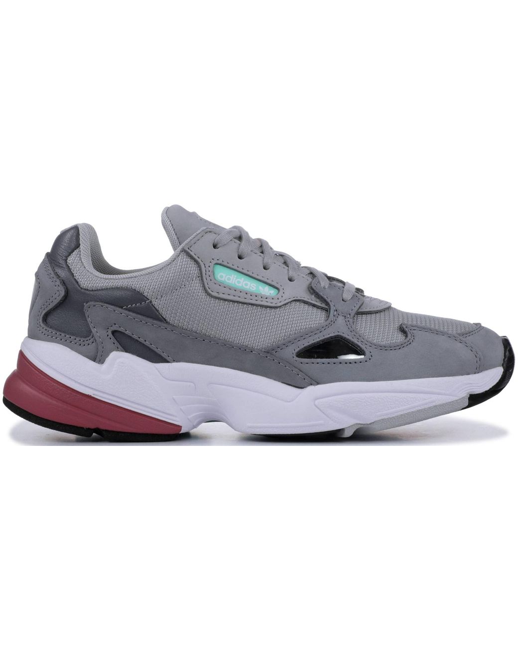 adidas falcon grey maroon