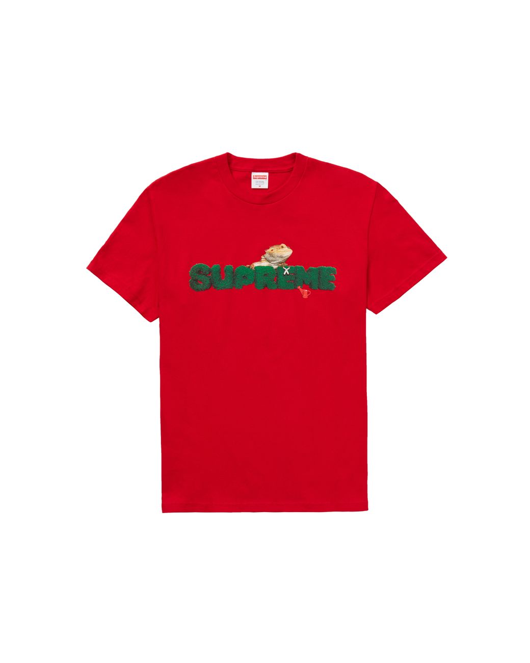 supreme lizard tee red
