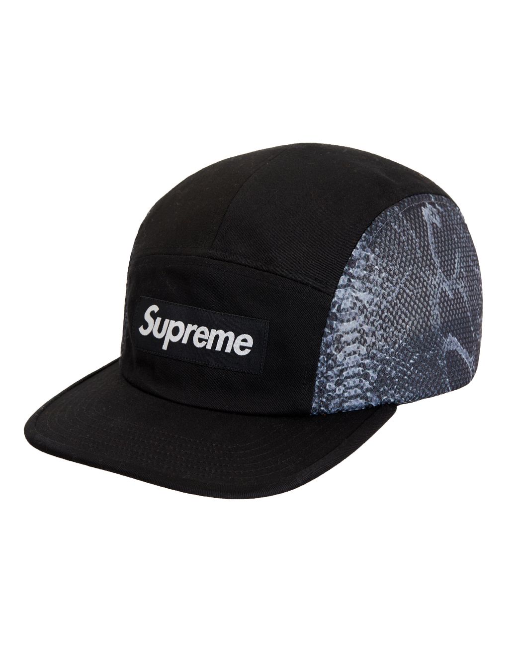 Supreme Snakeskin Mesh Camp Cap in Black - Lyst