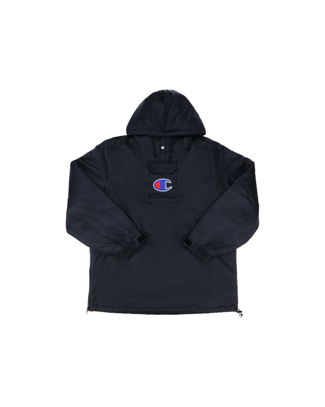 supreme champion pullover parka black