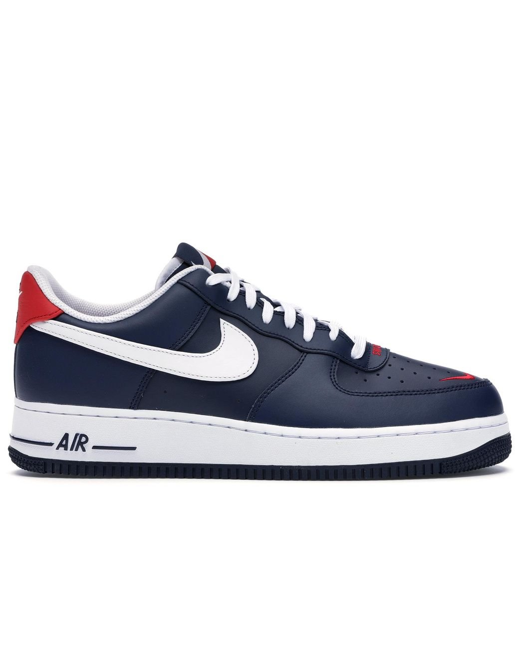 air force one red and blue swoosh