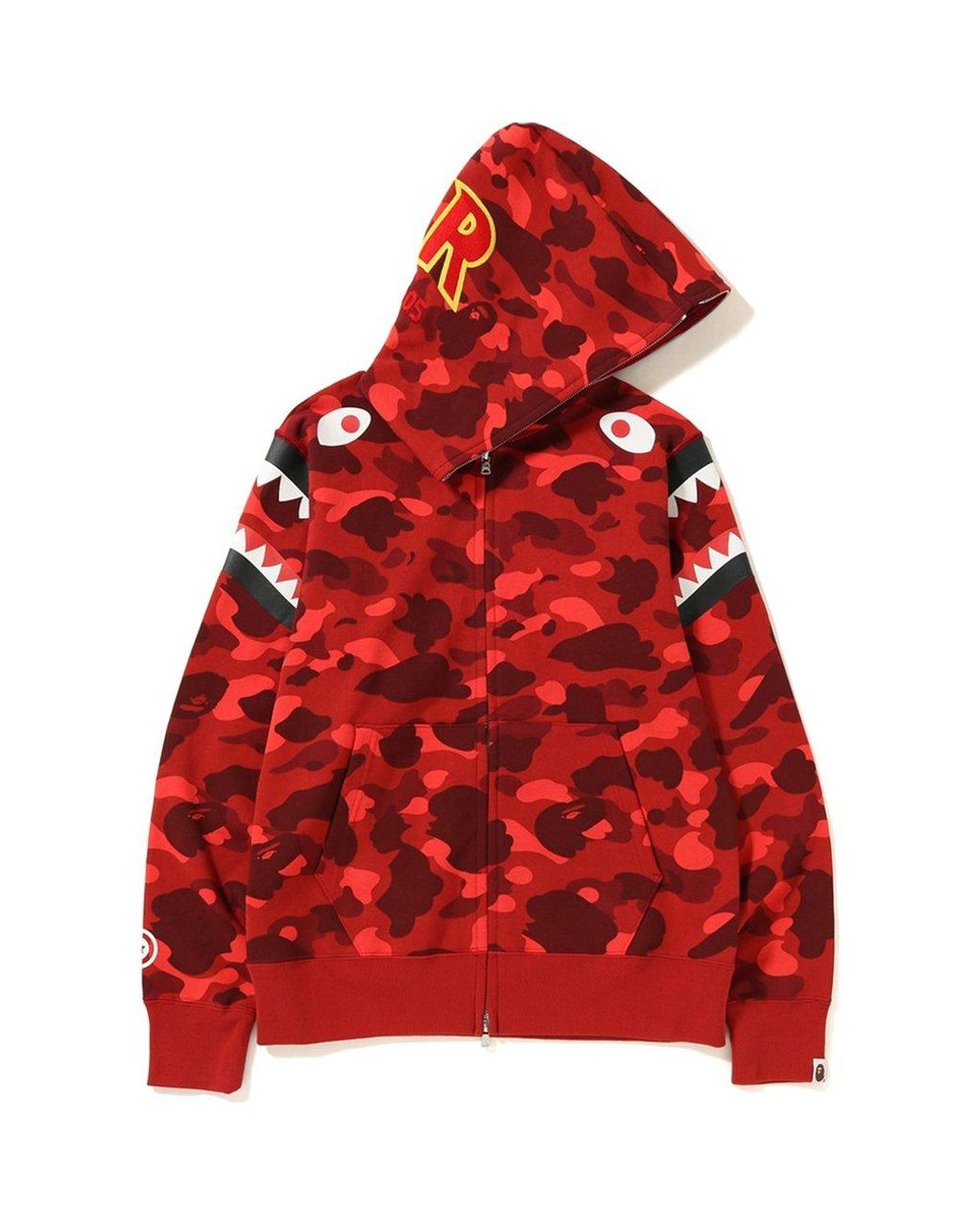 A Bathing Ape Color Camo Double Shark Full Zip Hoodie in Red for Men Lyst A Bathing Ape Color Camo Double Shark Full Zip Hoodie in Red for Men Lyst
