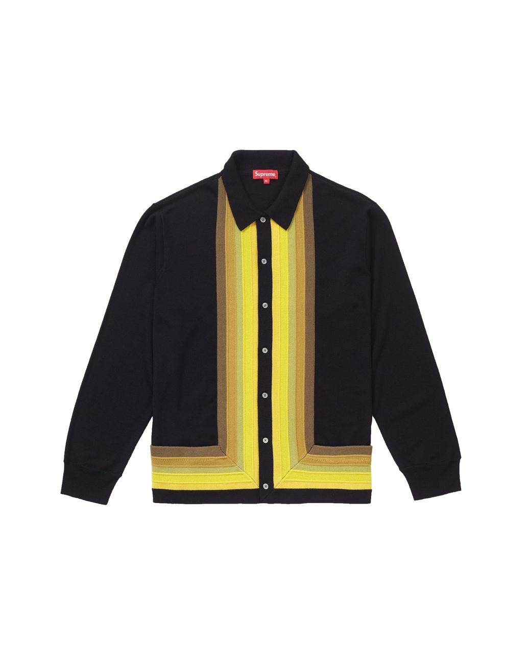 supreme zip up polo sweater