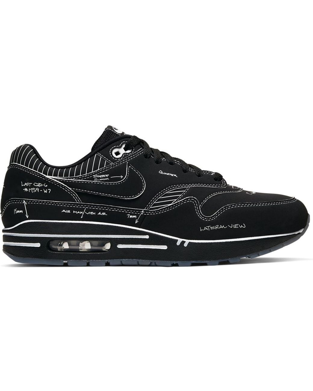 air max 1 sketch black