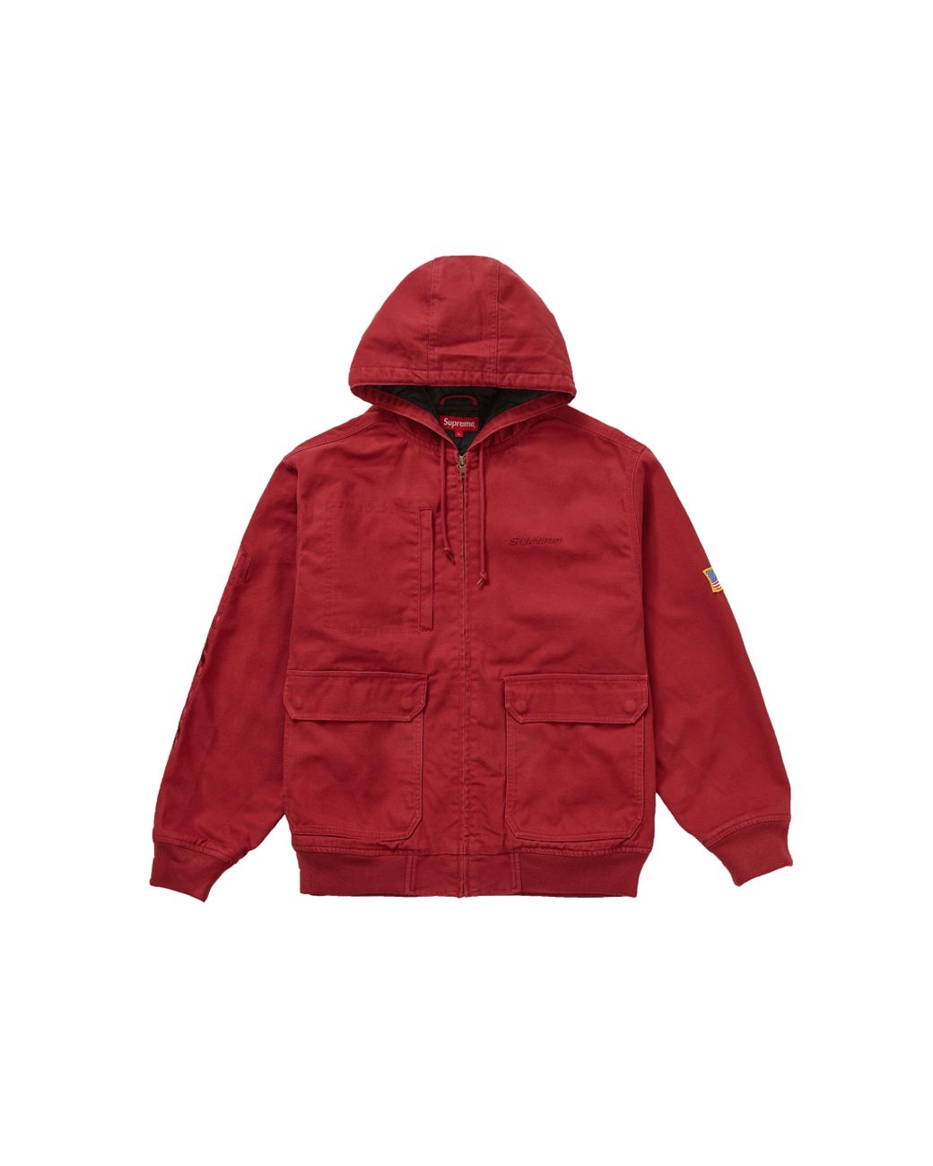 canvas hooded work jacket supreme
