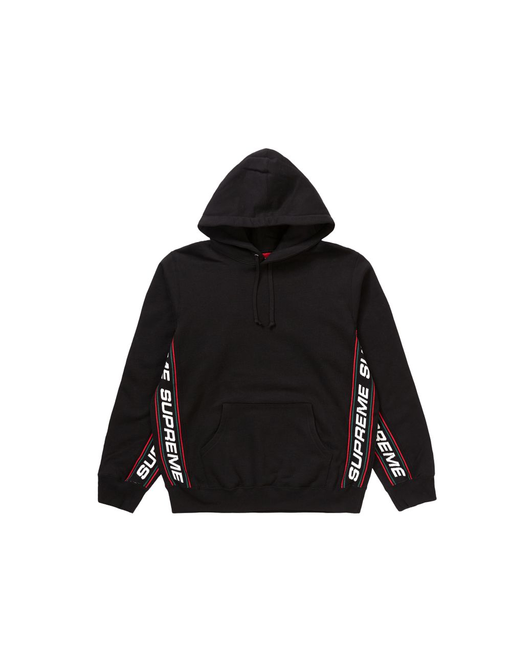 text rib hooded sweatshirt supreme